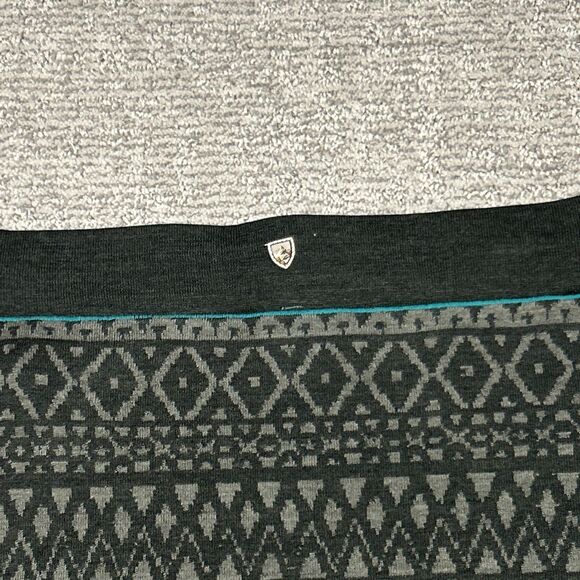 Kuhl Adriana Skirt Womens Small Gray Merino Wool Blend Geometric Stretch Pull On - Picture 4 of 7